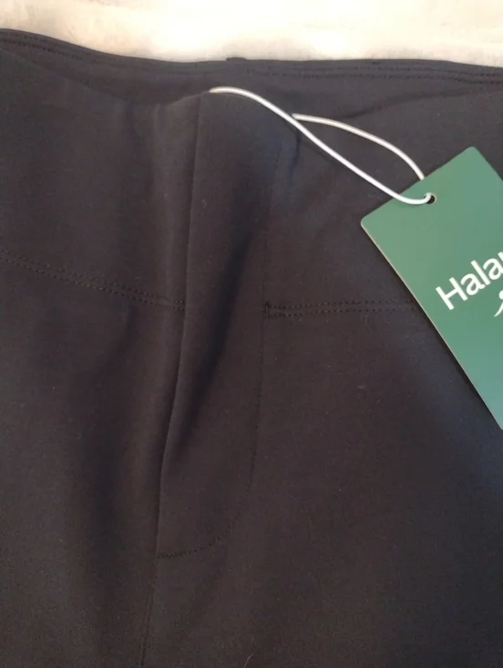 New Halara Athleisure Pants Women Med High Waist Back Pockets Bootcut Black NWT - Picture 2 of 11